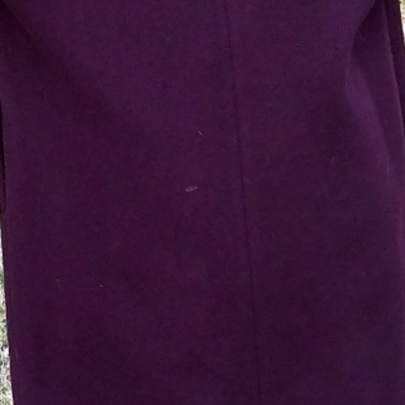 NEW Aubergine Top Coat 100%Wool.Sz.4 - Picture 3 of 6